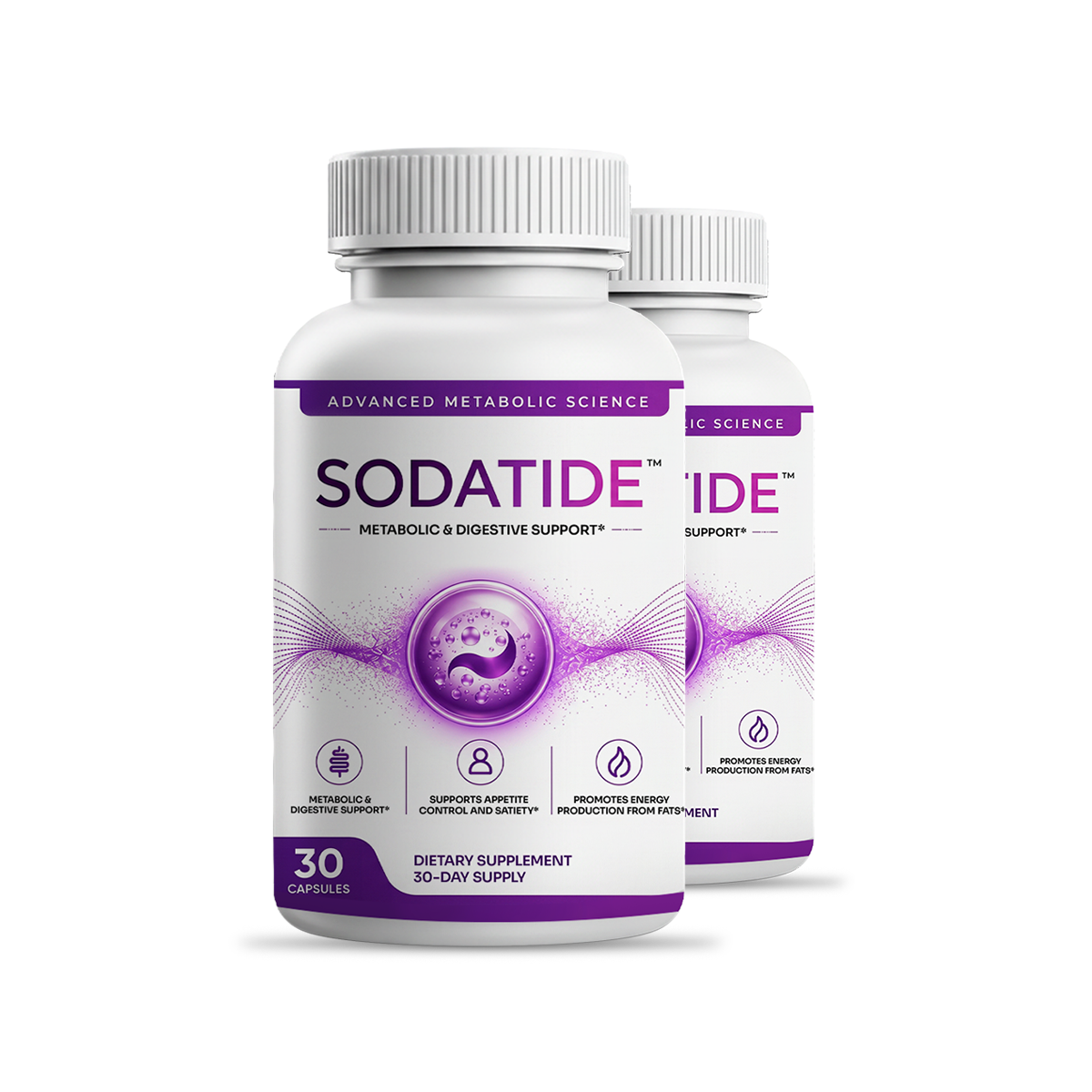 SodaTide synbiotic 2-bottle 60-day package