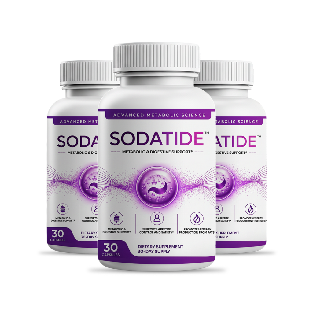 SodaTide synbiotic 3-bottle 90-day package, most popular